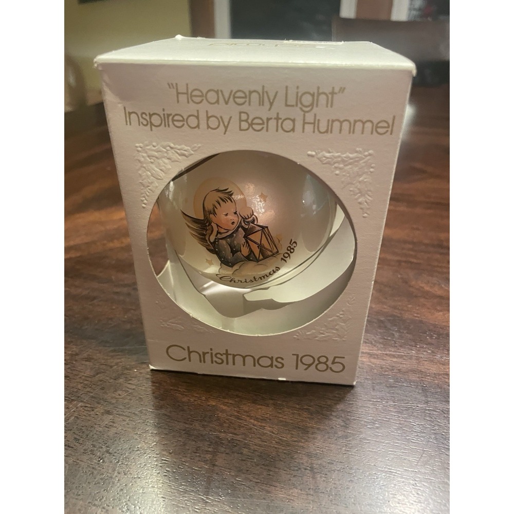 Schmid Heavenly Light Inspired By Berta Hummel Christmas Ornament 1985 New Ball
